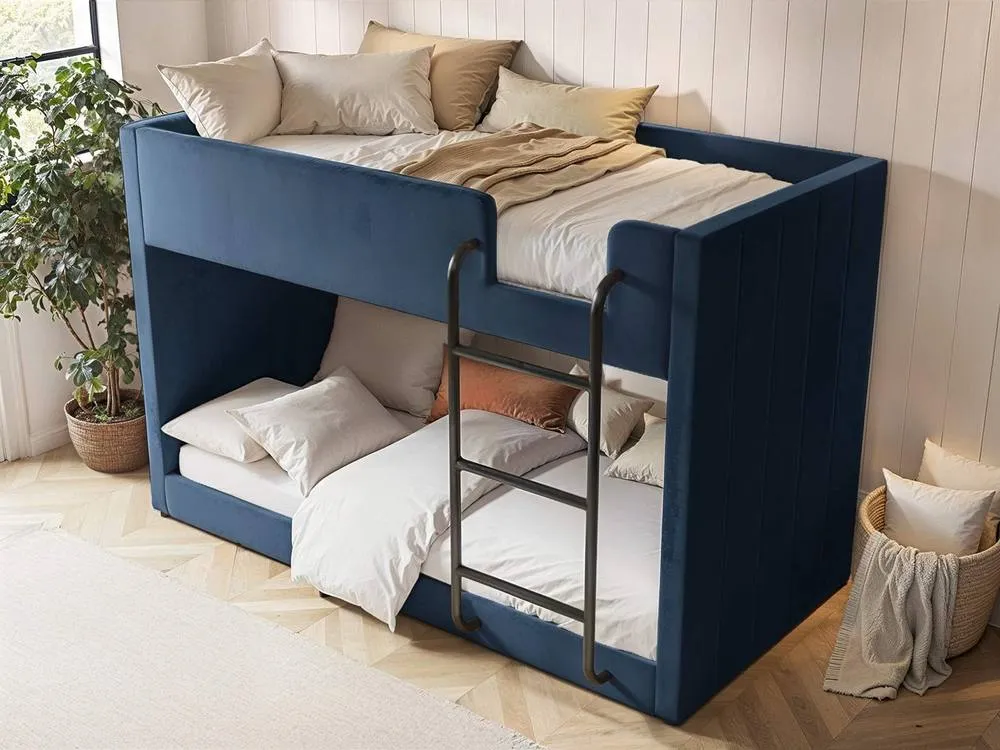 Flair Eden Fabric Bunk Bed in Blue 3