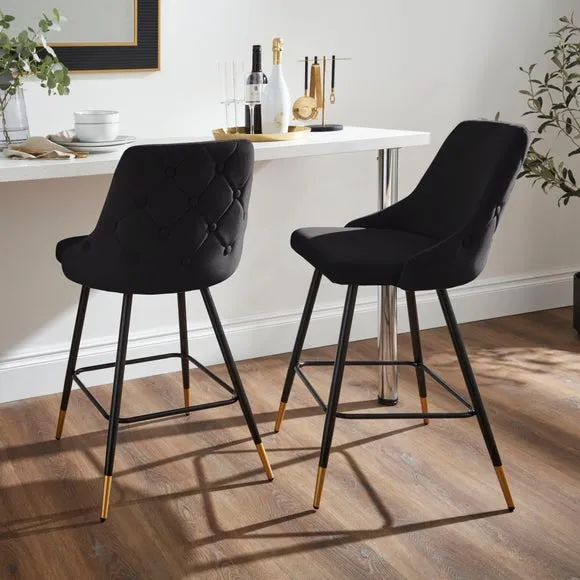 Ariana Bar Stool, Velvet 1