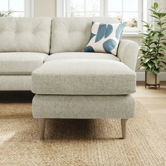 Sven Chunky Chenille Footstool 3