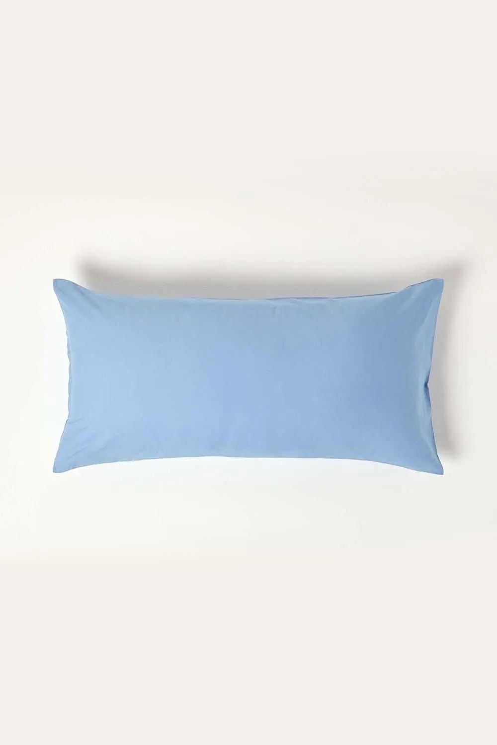 Homescapes Continental Egyptian Cotton Pillowcase 200 TC, 40 x 80 cm in Blue 1