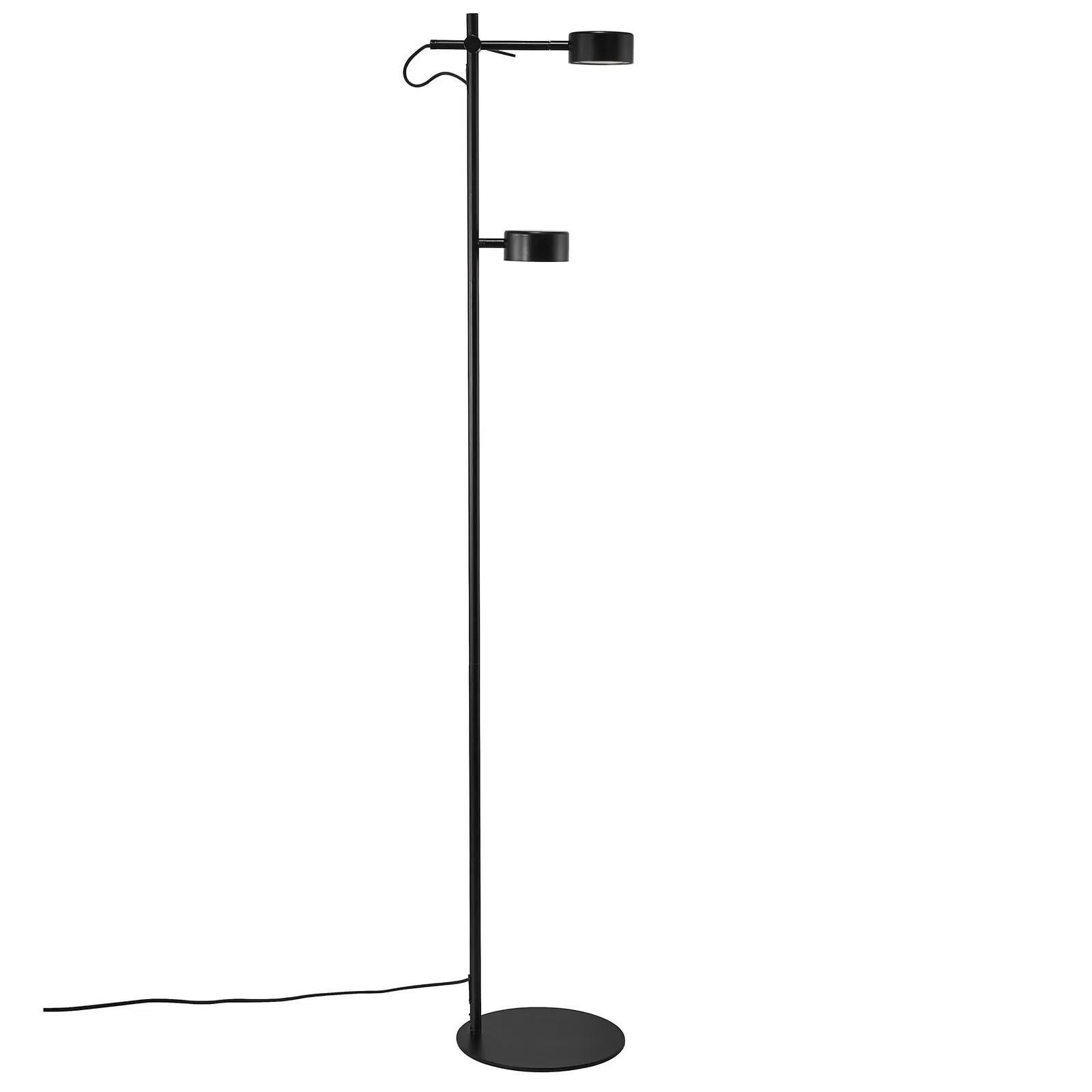 Nordlux Clyde Floor Lamp Black Metal Livingroom LED Switch 2700k 3