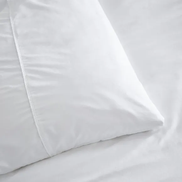 Dorma Crisp & Fresh 400 Thread Count Egyptian Cotton Percale Standard Pillowcase 4