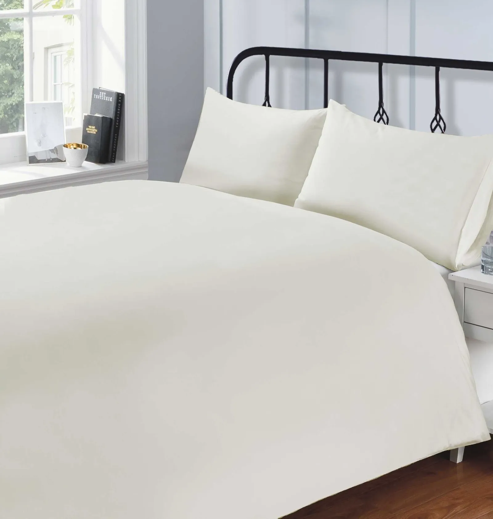 Rapport Home 200 Thread Count Cotton Quilt Cover in Cream