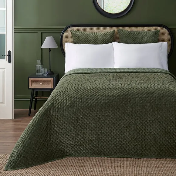 Dorma Genevieve Green Continental Square Pillowcase 3