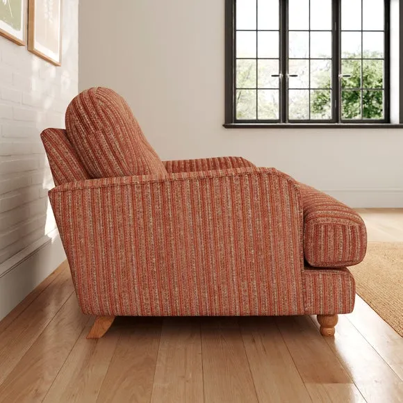 Martha Chunky Chenille Stripe Snuggle Sofa 3