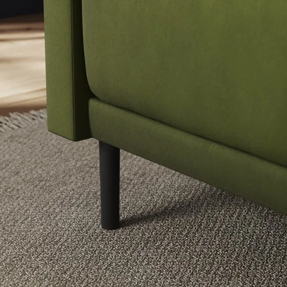 Mae Corner Dining Bench, Matte Plush Velvet 4