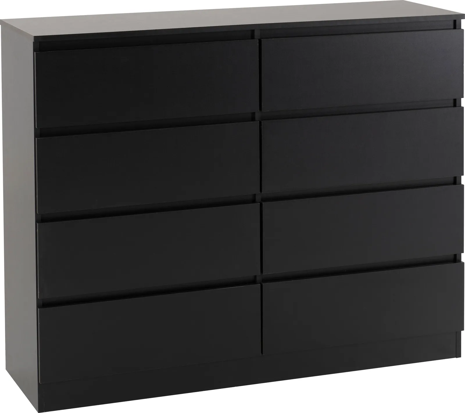 Seconique Malvern 8 Drawer Chest in Black 2