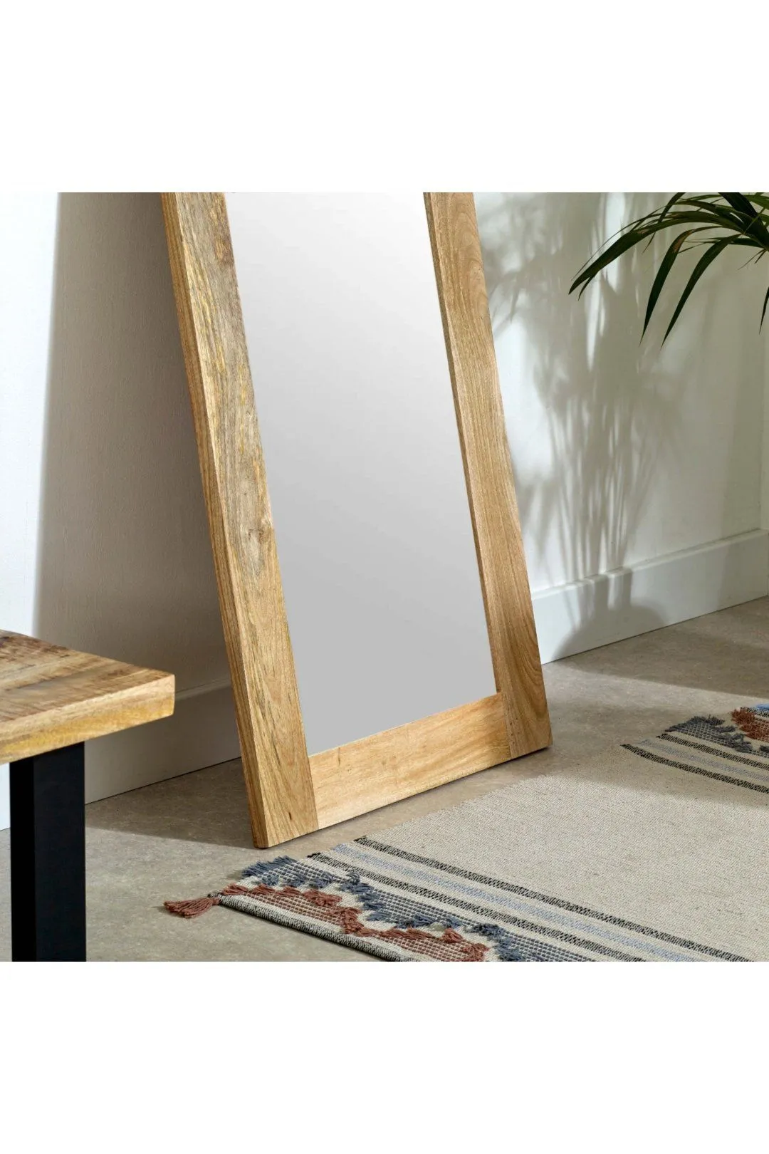 IH Design Bratton Mango Wooden Mirror Extra Long in Natural 4