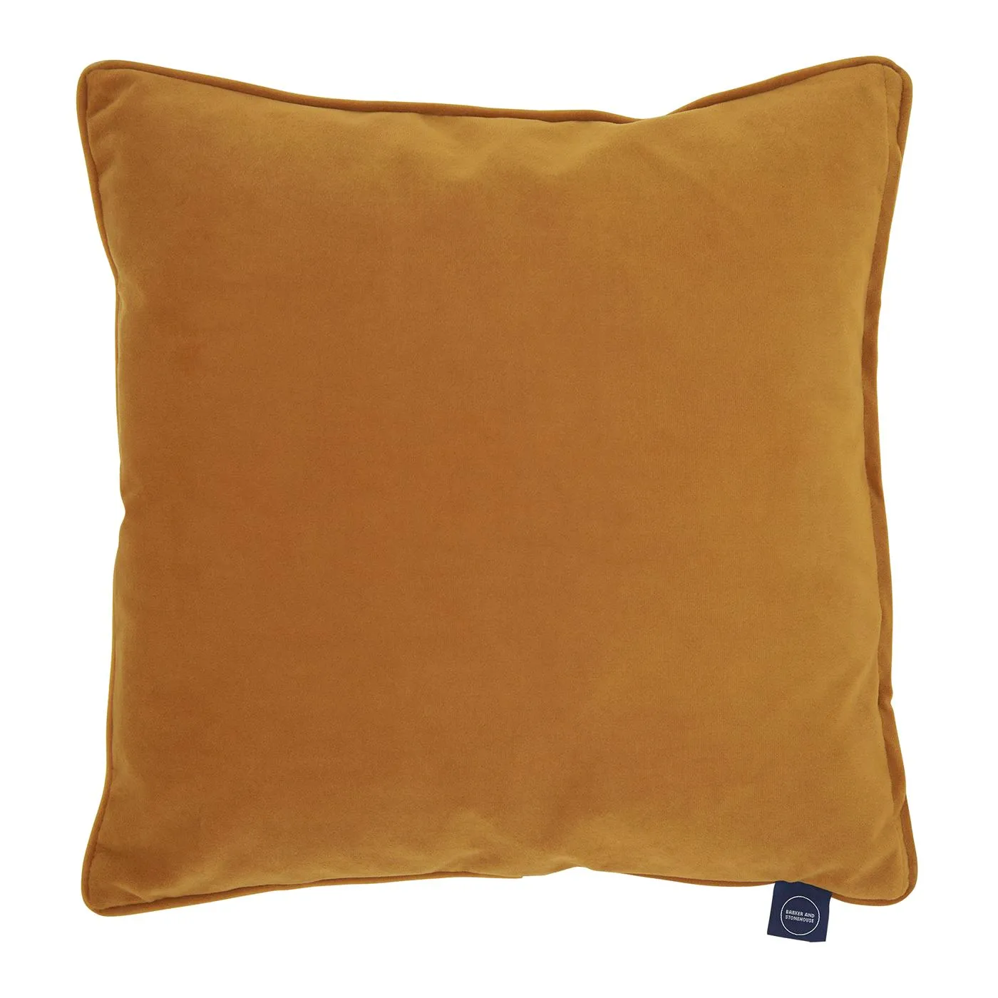 Plush Velvet Cushion, Ochre