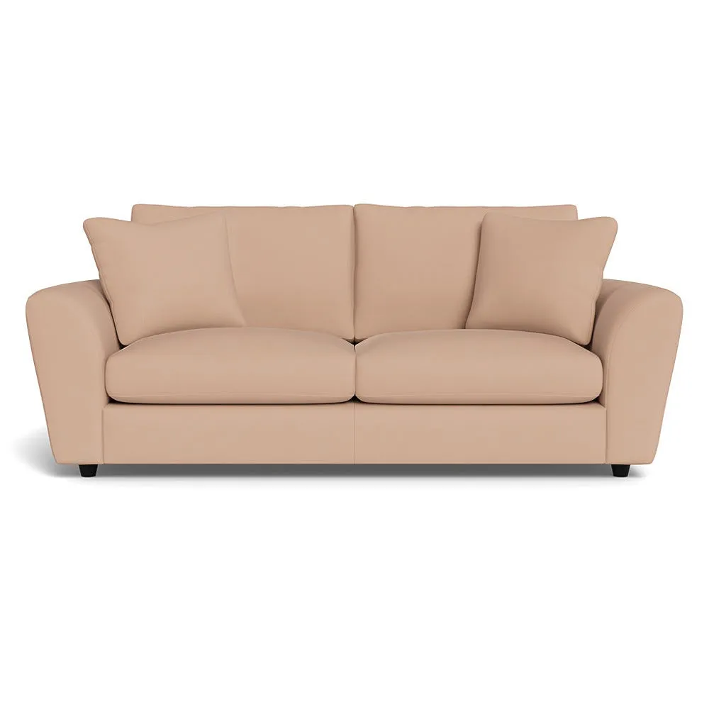 Heal's Snooze 4 Seater Sofa Capelo Linen-Cotton Rosedale Black Feet 1