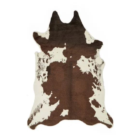 Faux Fur Cow Print Rug 5