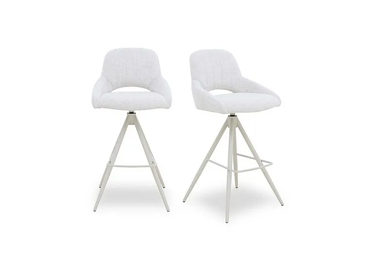 Pebble Pair of Swivel Bar Stools