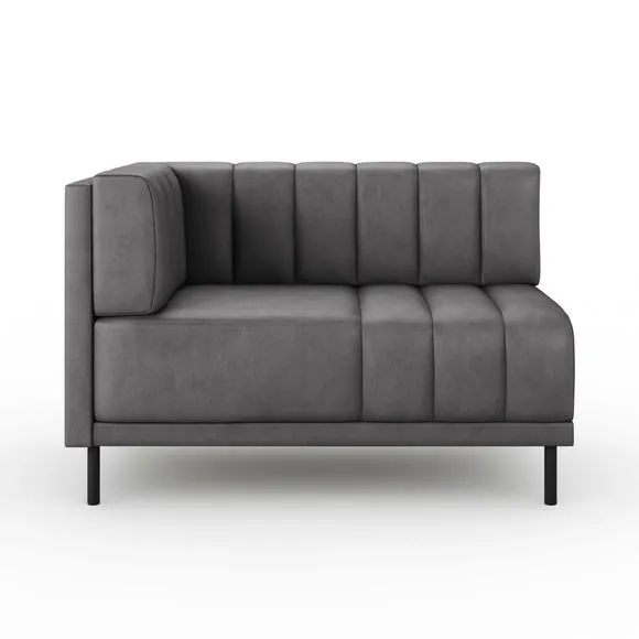 Amali Corner Dining Bench, Faux Leather 5