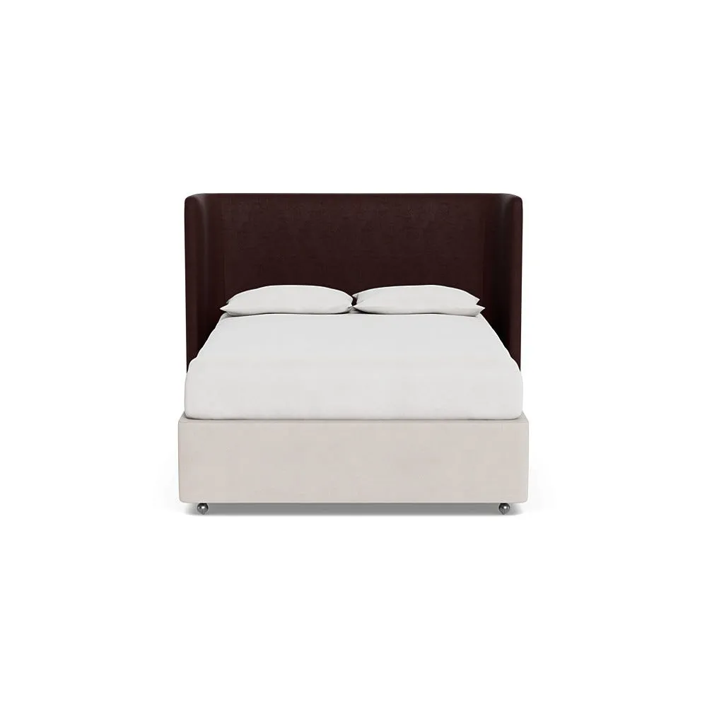 Heal's Monroe Headboard (Lift Storage) King Smart Luxe Velvet Acorn