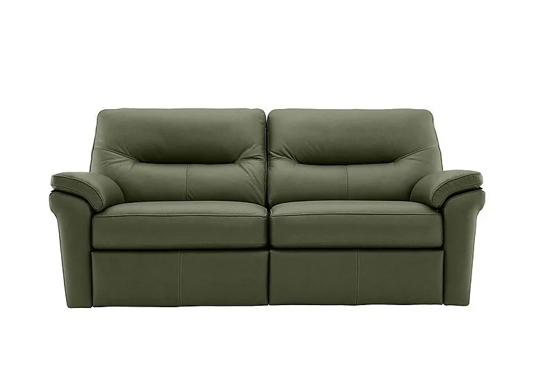 Seattle 3 Seater Leather Power Recliner Sofa with Power Lumbar and Heated Seats
