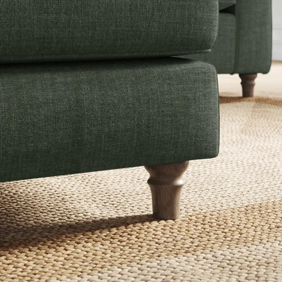 Flori Tonal Plush Chenille Footstool 4