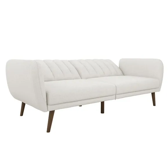 Brittany Linen Light Grey Double Sofa Bed 4