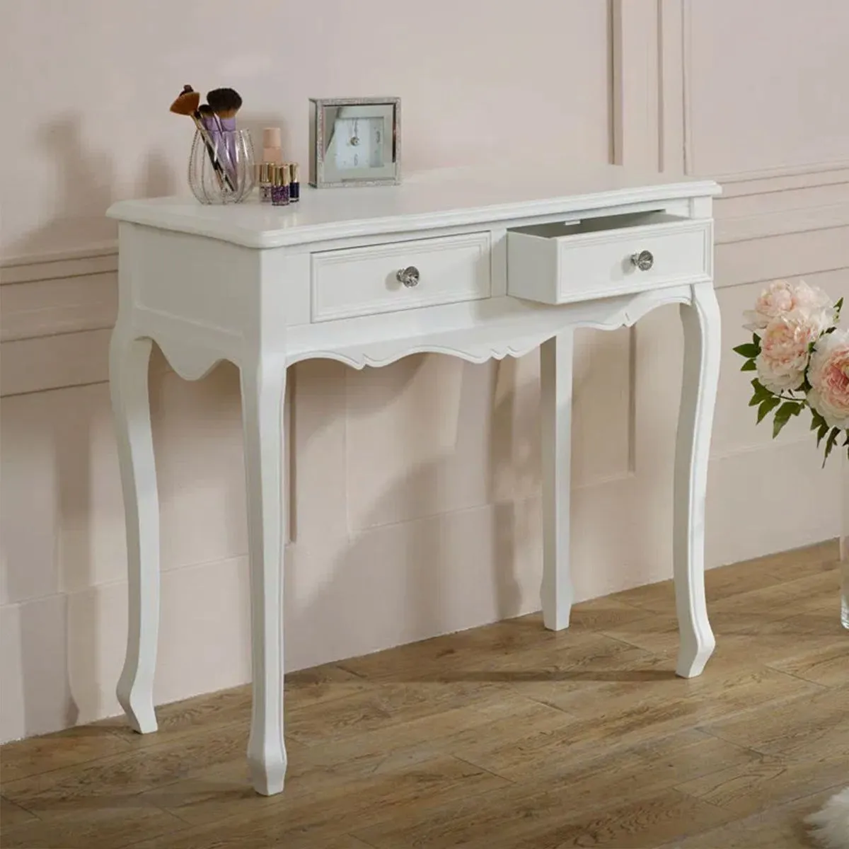 Melody Maison White Dressing Table & Mirror Set - Victoria Range 4