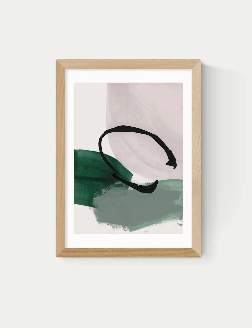 East End Prints Abstract Minimalist Rectangle Framed Art Natural