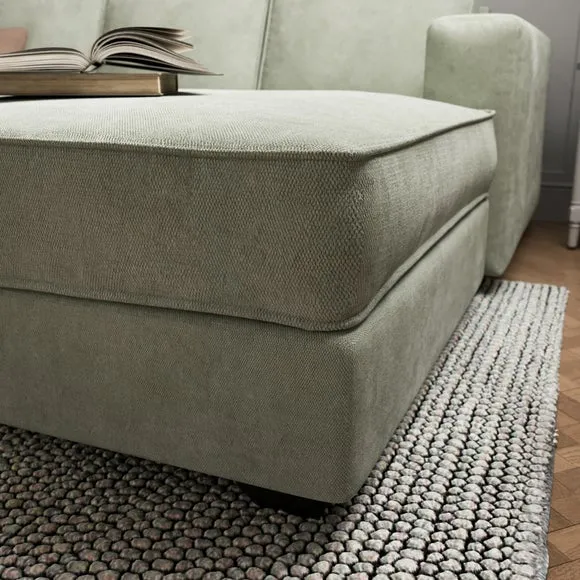 Claude Soft Tonal Chenille Corner Chaise Sofa 5