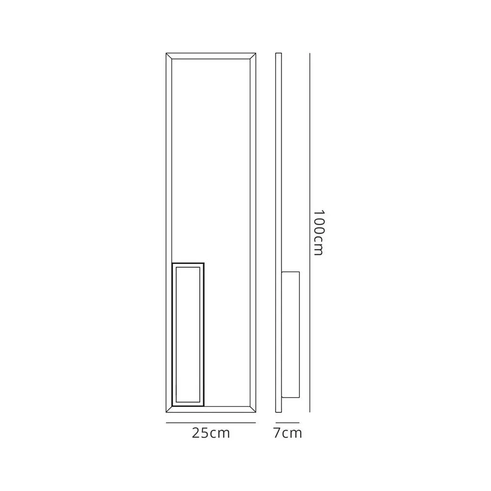Netlighting Boutique Rectangle Wall Lamp 50W LED 3000K 2740lm White 3yrs Warranty 5