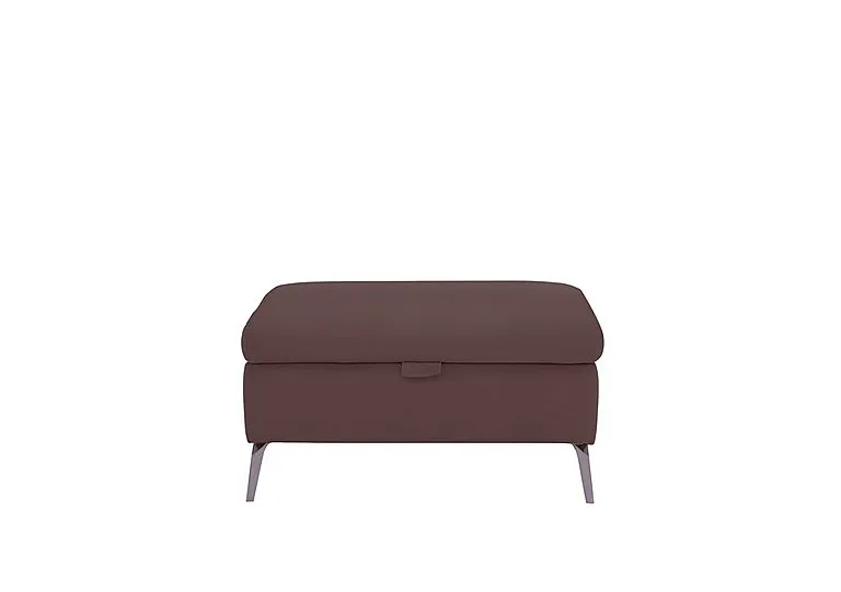 Jude Leather Storage Footstool