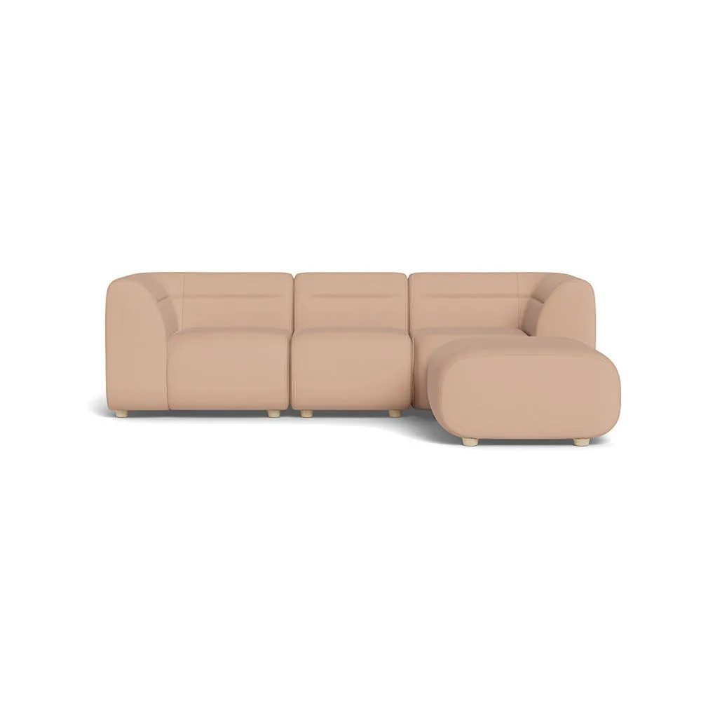 Heal's Lilli Right Hand Facing Compact Corner Capelo Linen-Cotton Rosedale Natural Feet 1