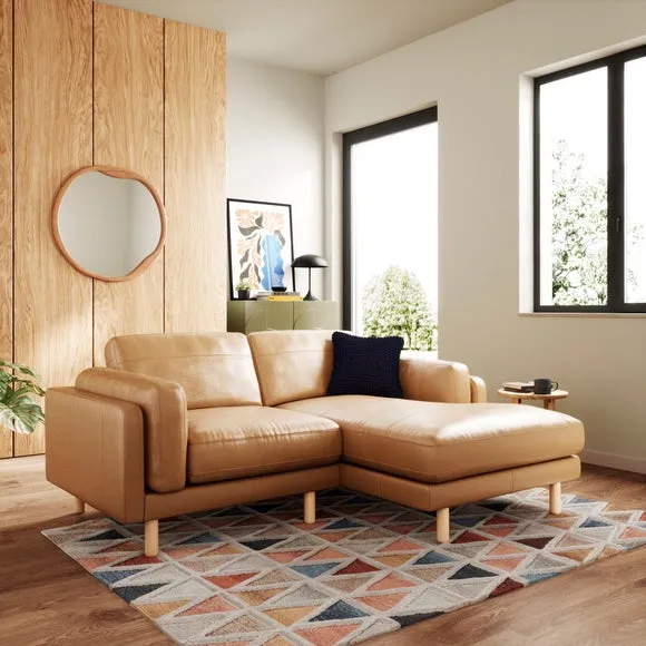 Newton Vintage Leather Corner Chaise Sofa