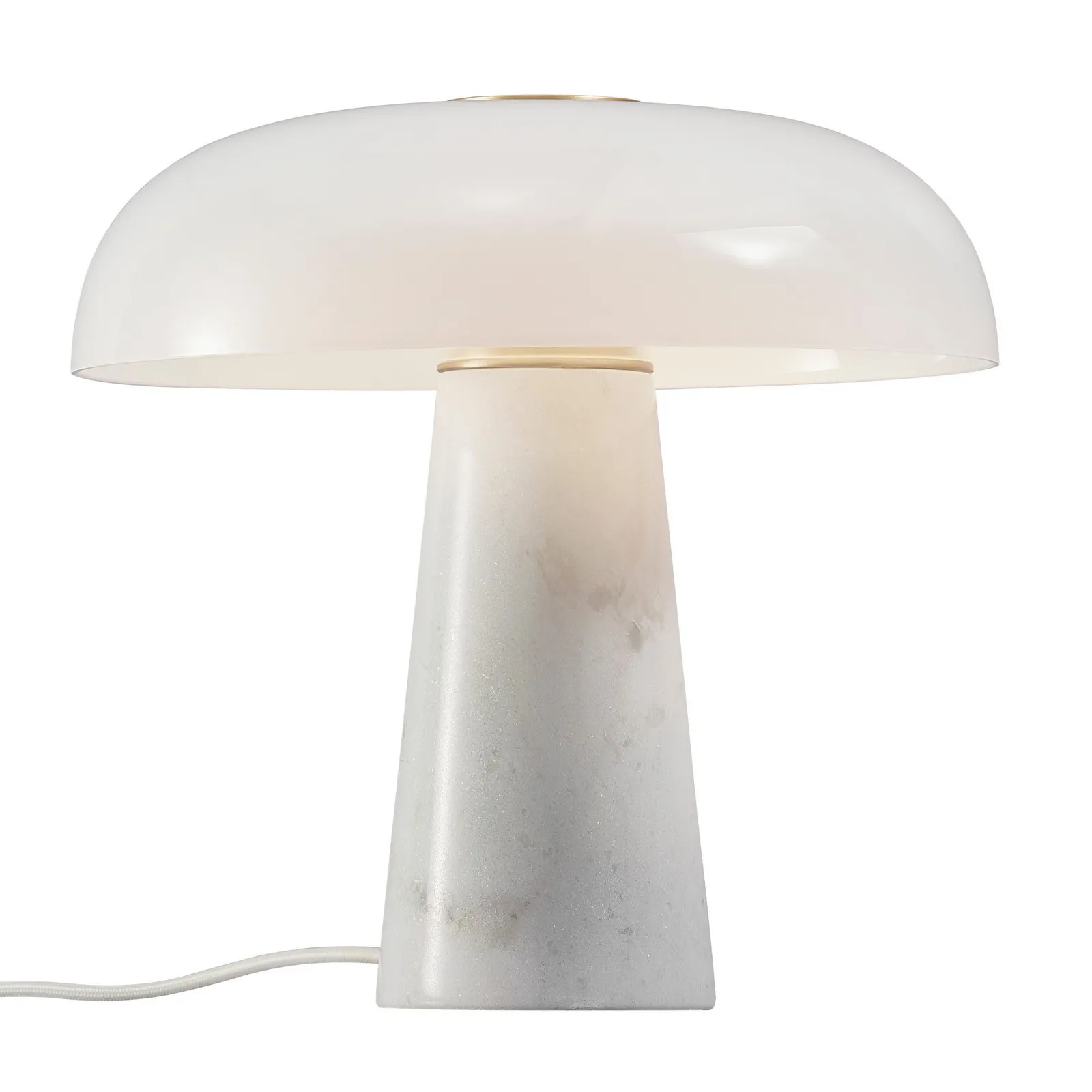 Nordlux Glossy Table Lamp Opal White Marble Livingroom E27 Switch