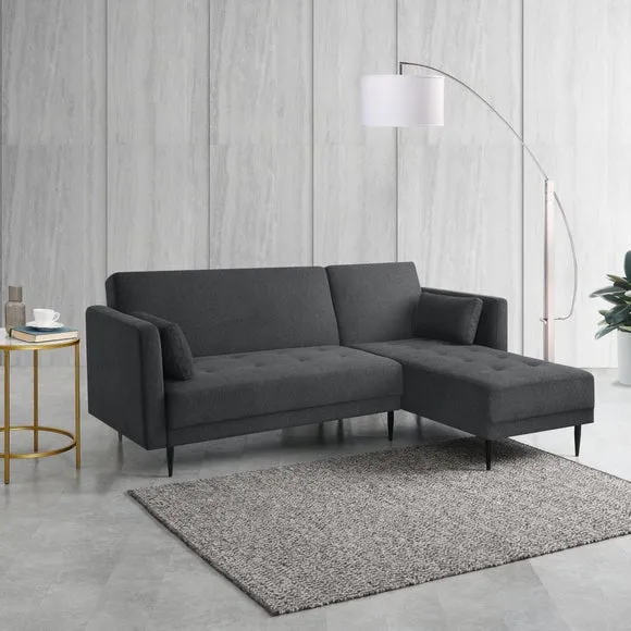 Selma Fabric 3 Seater Corner Double Sofa Bed 2