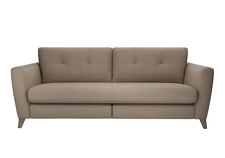 Hermione 4 Seater Fabric Sofa - Brandy Butter