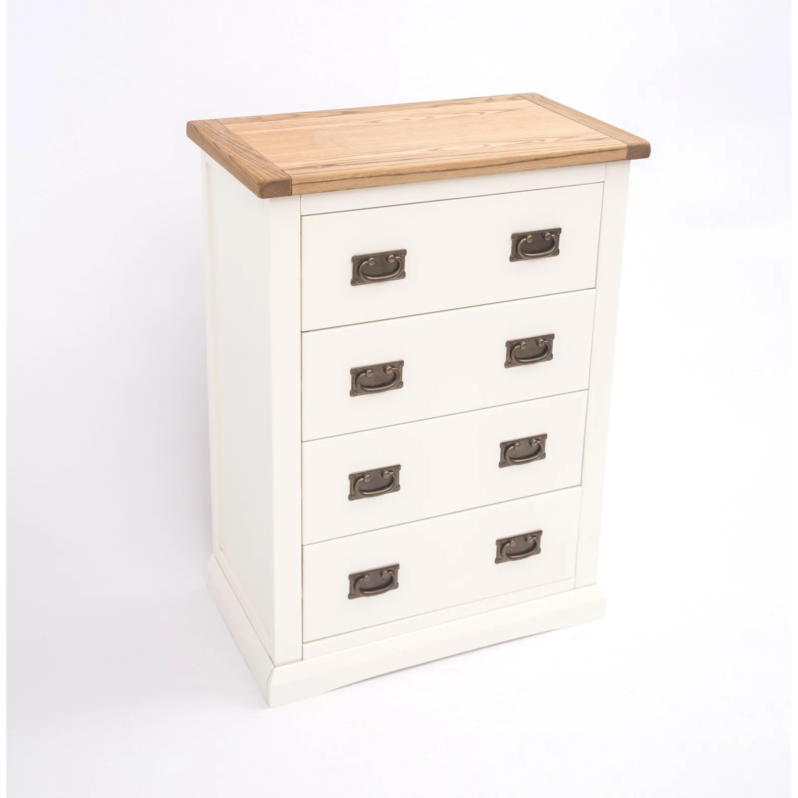 Cabinet Bits Cosenza 4 Drawer Chest of Drawers Bras Drop Handle in Off-White 3