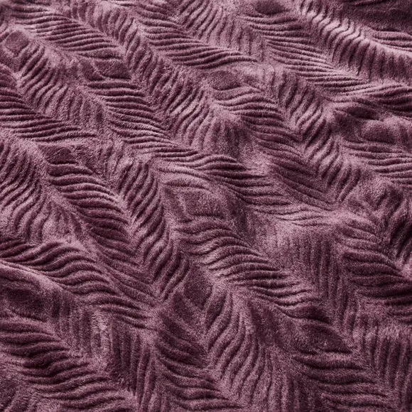 Leila Leaf Fleece Throw Blanket 2