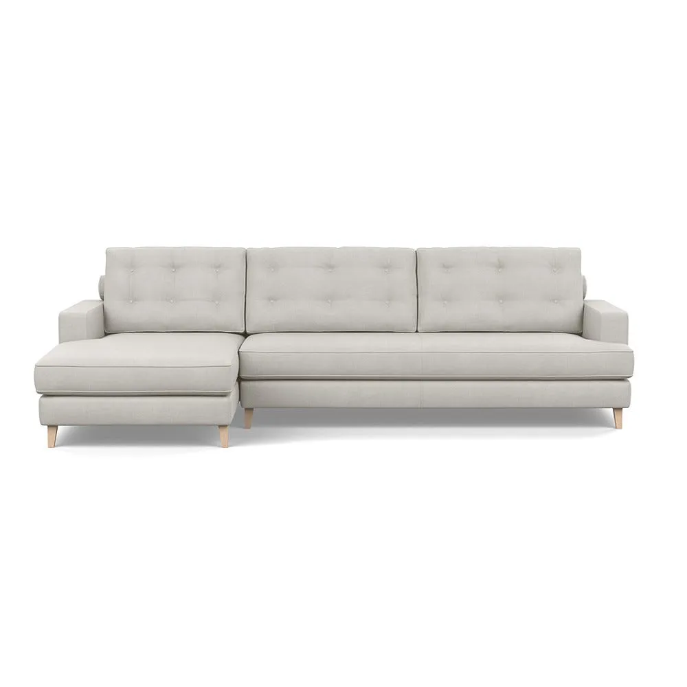 Heal's Mistral Left Hand Corner Sofa Capelo Linen-Cotton Sea Salt Natural Feet 1
