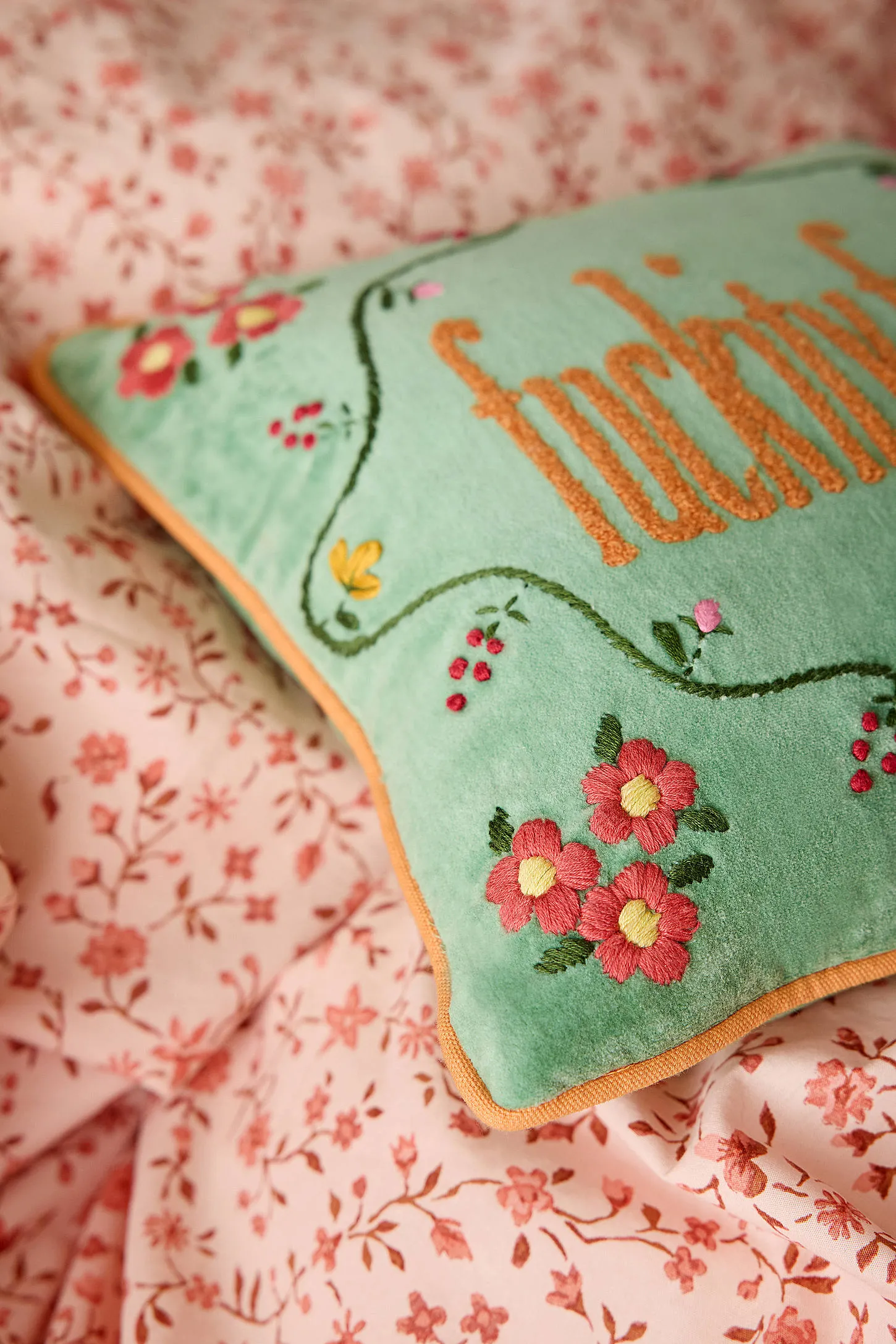 F*ckity F*ck Cushion - Light Green 2