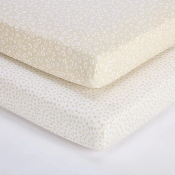 Tutti Bambini Pack of 2 Love Cats Fitted Sheets 1