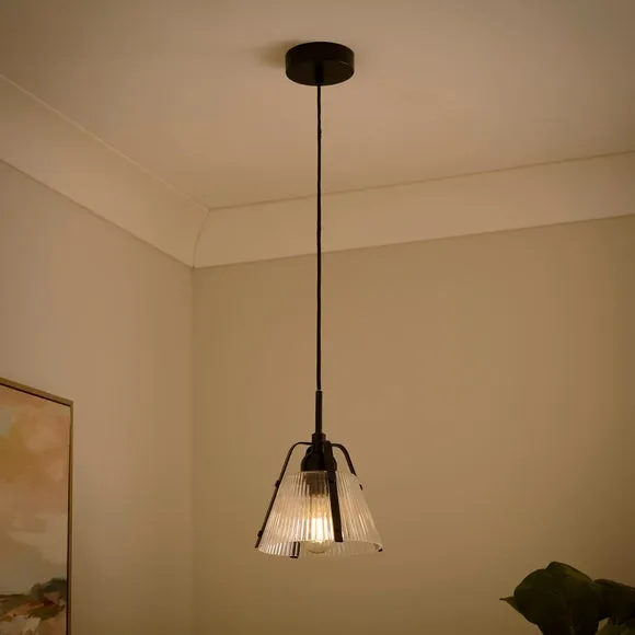 Luca Ribbed Adjustable Pendant Light 2