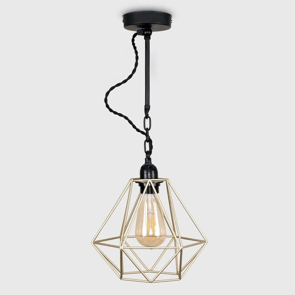 ValueLights Huber Black Ceiling Light Pendant 2