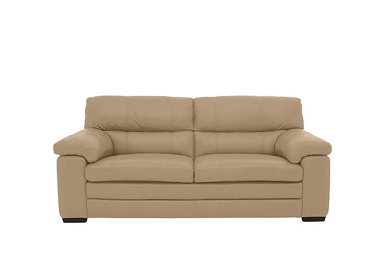 Cozee Leather 2.5 Seater Sofa - Nude