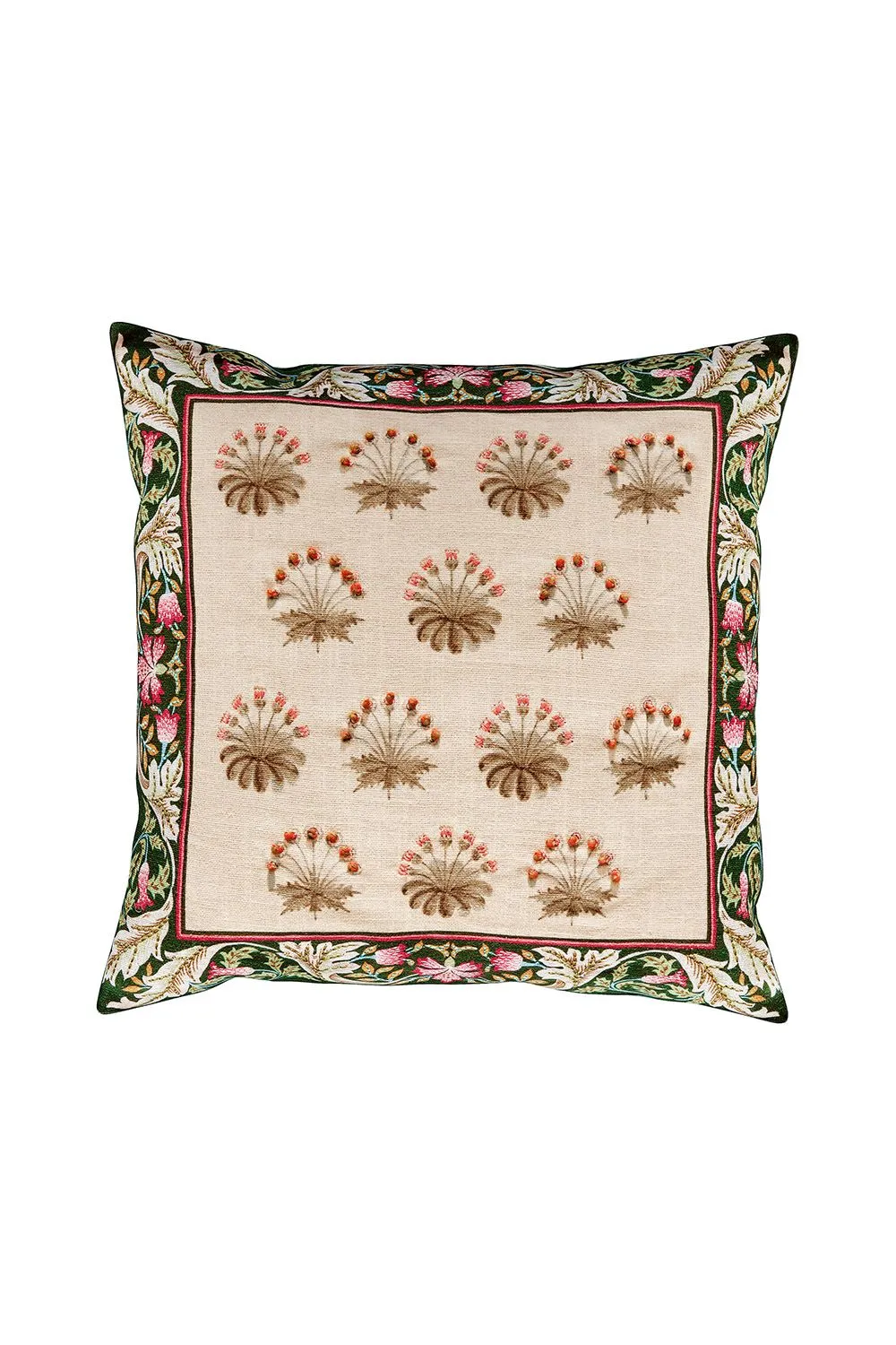 Morris & Co 'Daisy Tile' Cotton Slub Cushion