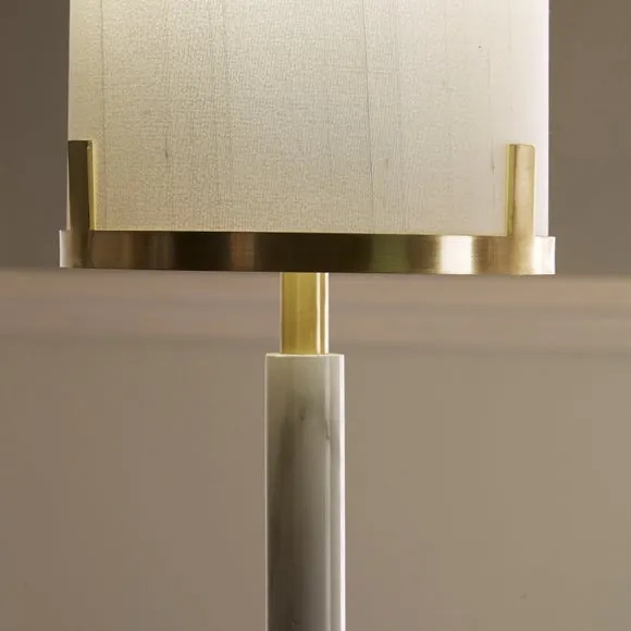 Midland Marble Effect Table Lamp 3