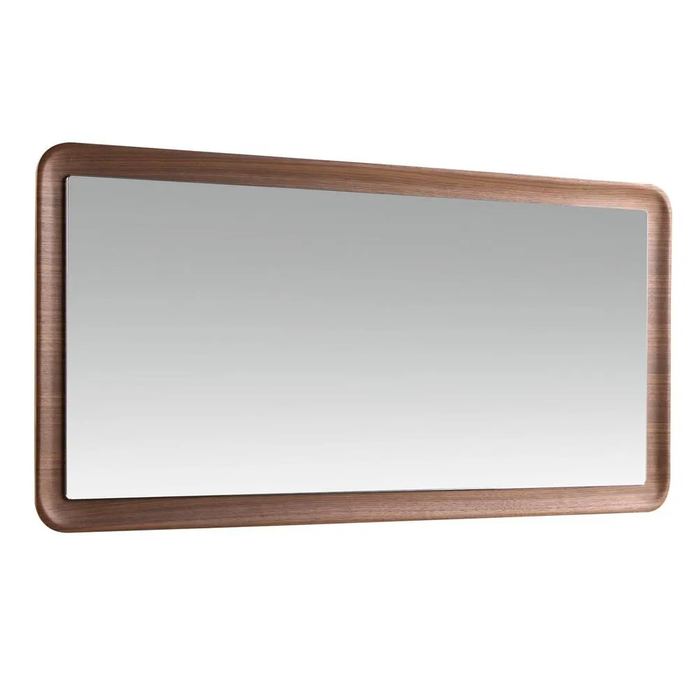 Angel Cerda Rectangular Walnut Wall Mirror 120x60 cm