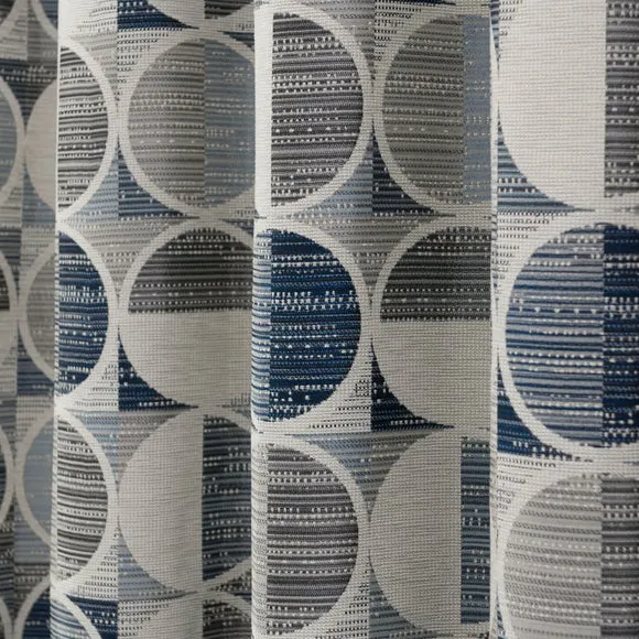 Cai Circle Jacquard Eyelet Curtains 3