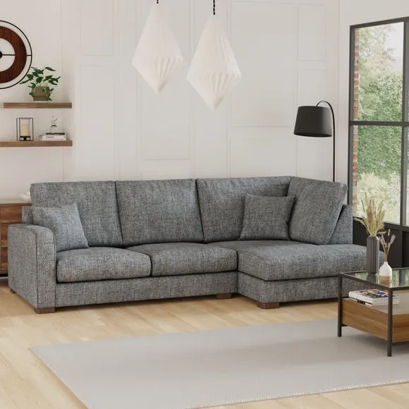Carson Deep Sit Chunky Chenille Corner Sofa 1