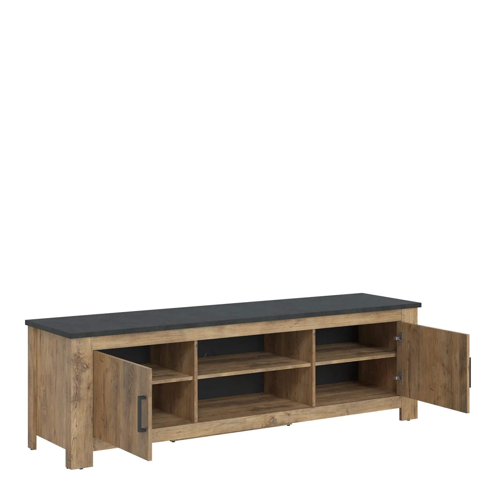 Furniture To Go Rapallo 2 Door 189cm wide TV Cabinet in Brown 3