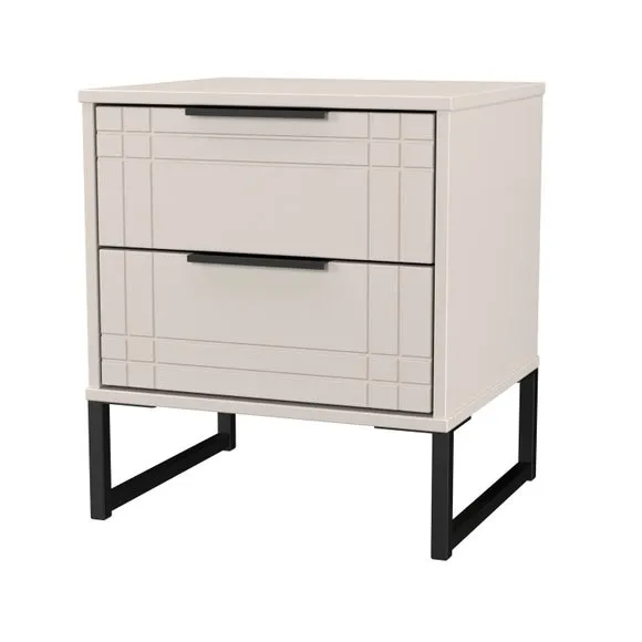 Darlton 2 Drawer Bedside Table 4