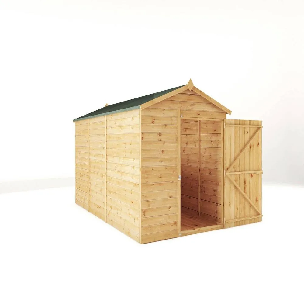 Mercia 10x5 Feet Modular Shiplap Apex - Windowless - L314.4xW159.3xH215.9 cm in Light Brown 2