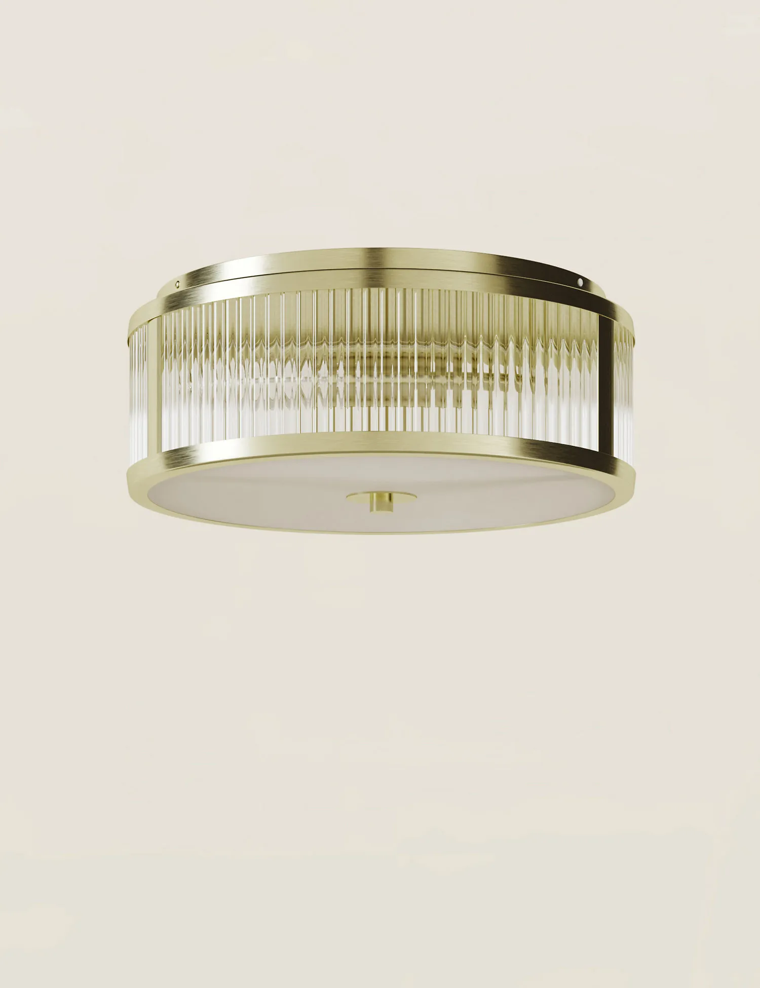 M&S Monroe Flush Light Polished Brass
