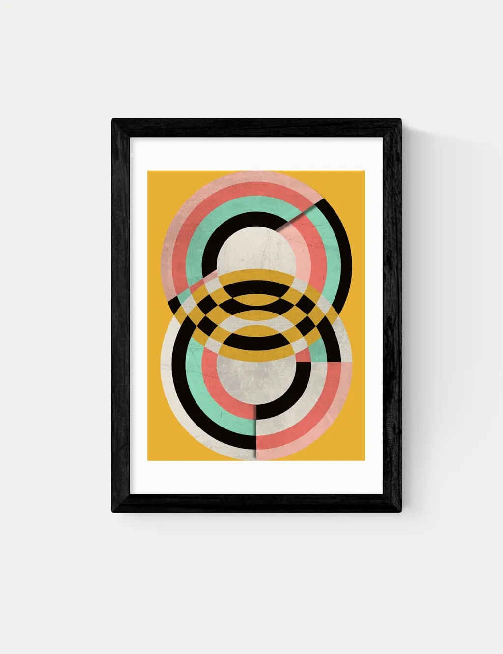 East End Prints Graphic 7 Abstract Framed Art Black