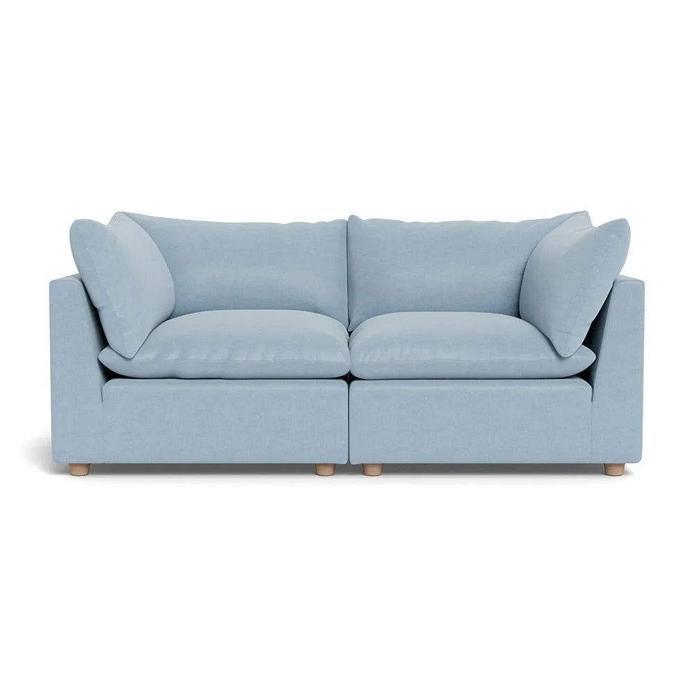Heal's Astrid 3 Seater Sofa Capelo Linen-Cotton Sea Shanty Natural Beech Feet 1